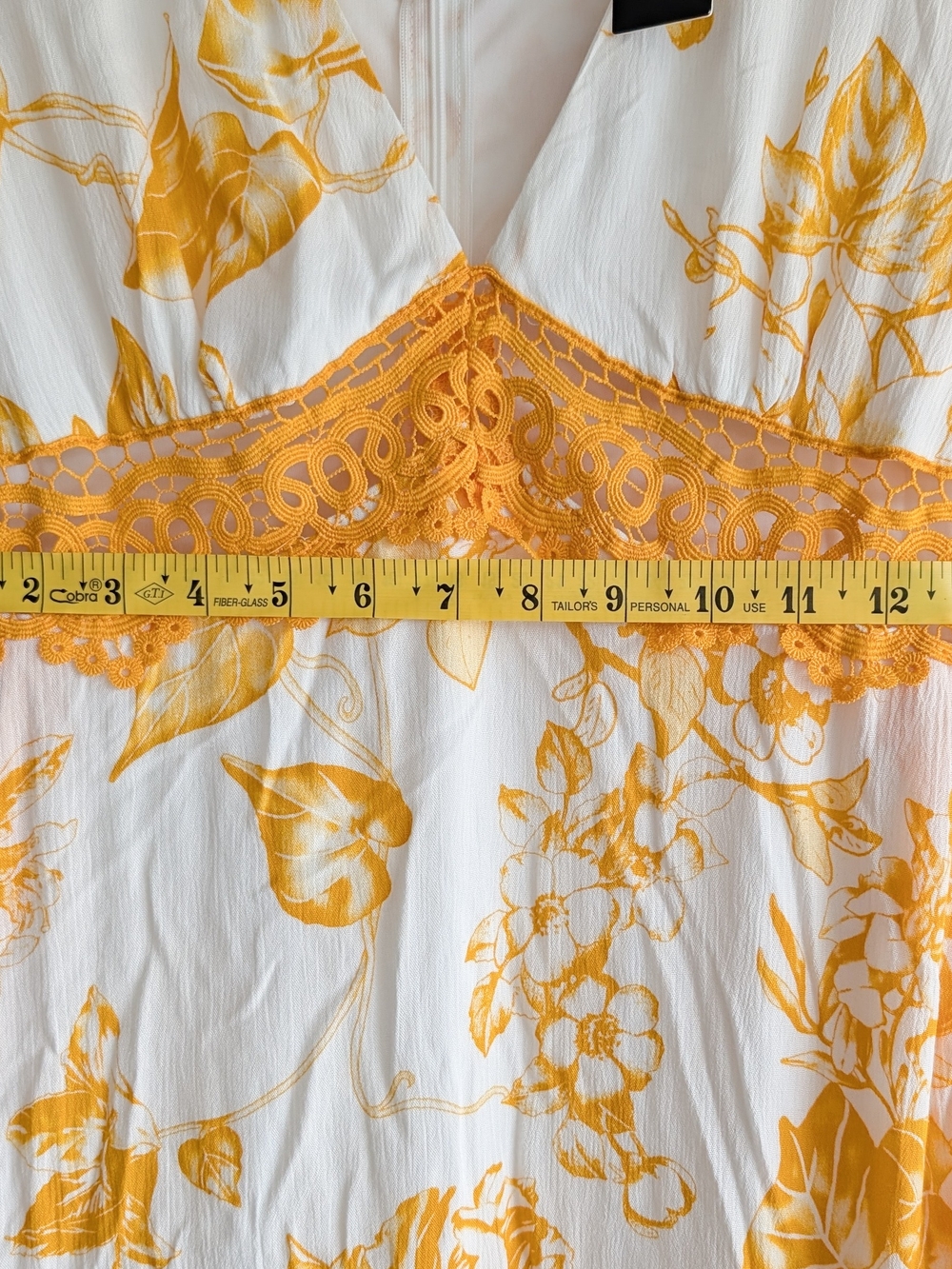 Lulu's White Maxi Dress with Yellow Floral Print - Picture 7 of 8